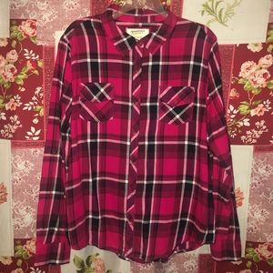 Pinkish reddish flannel
